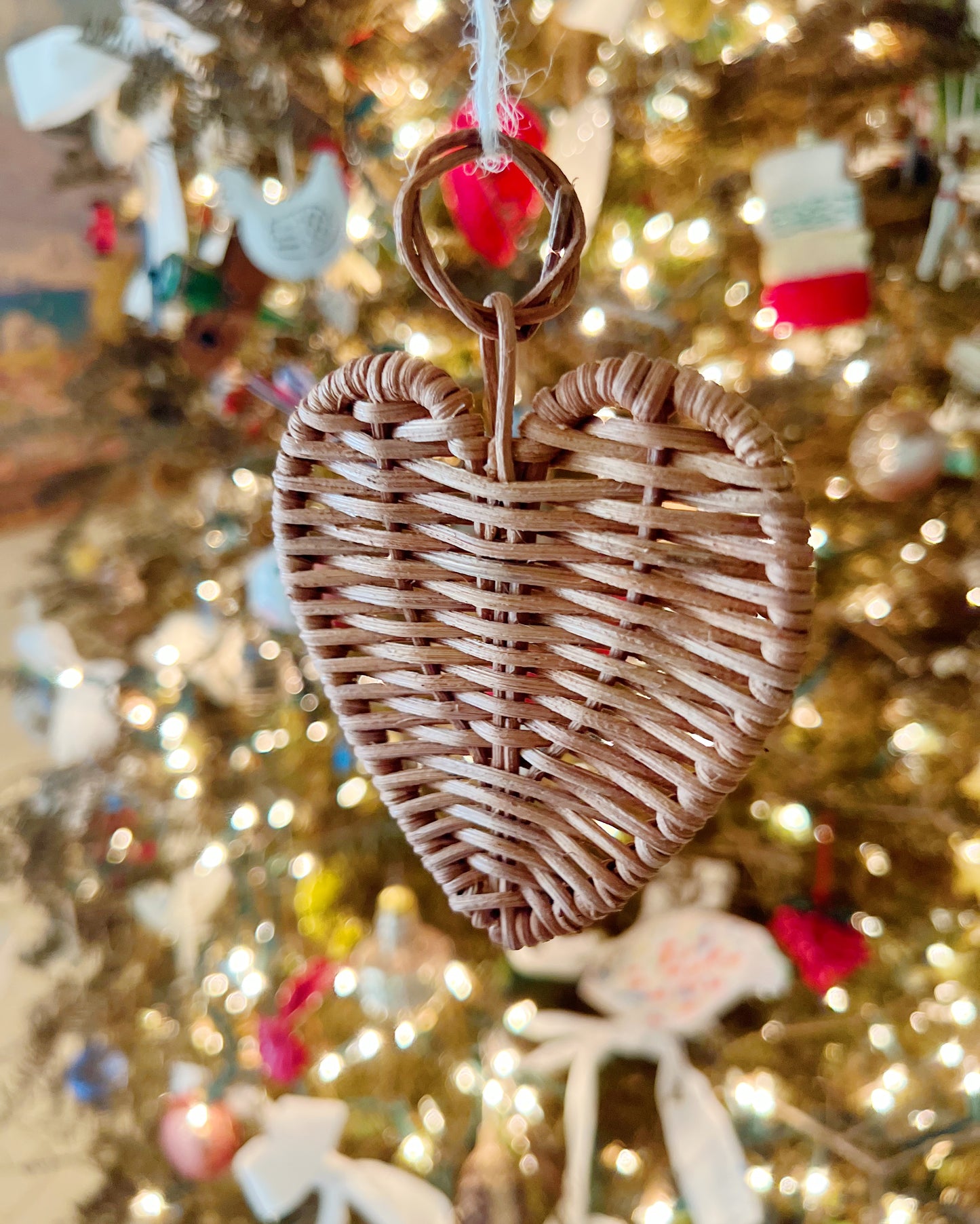 Rattan Heart Ornament