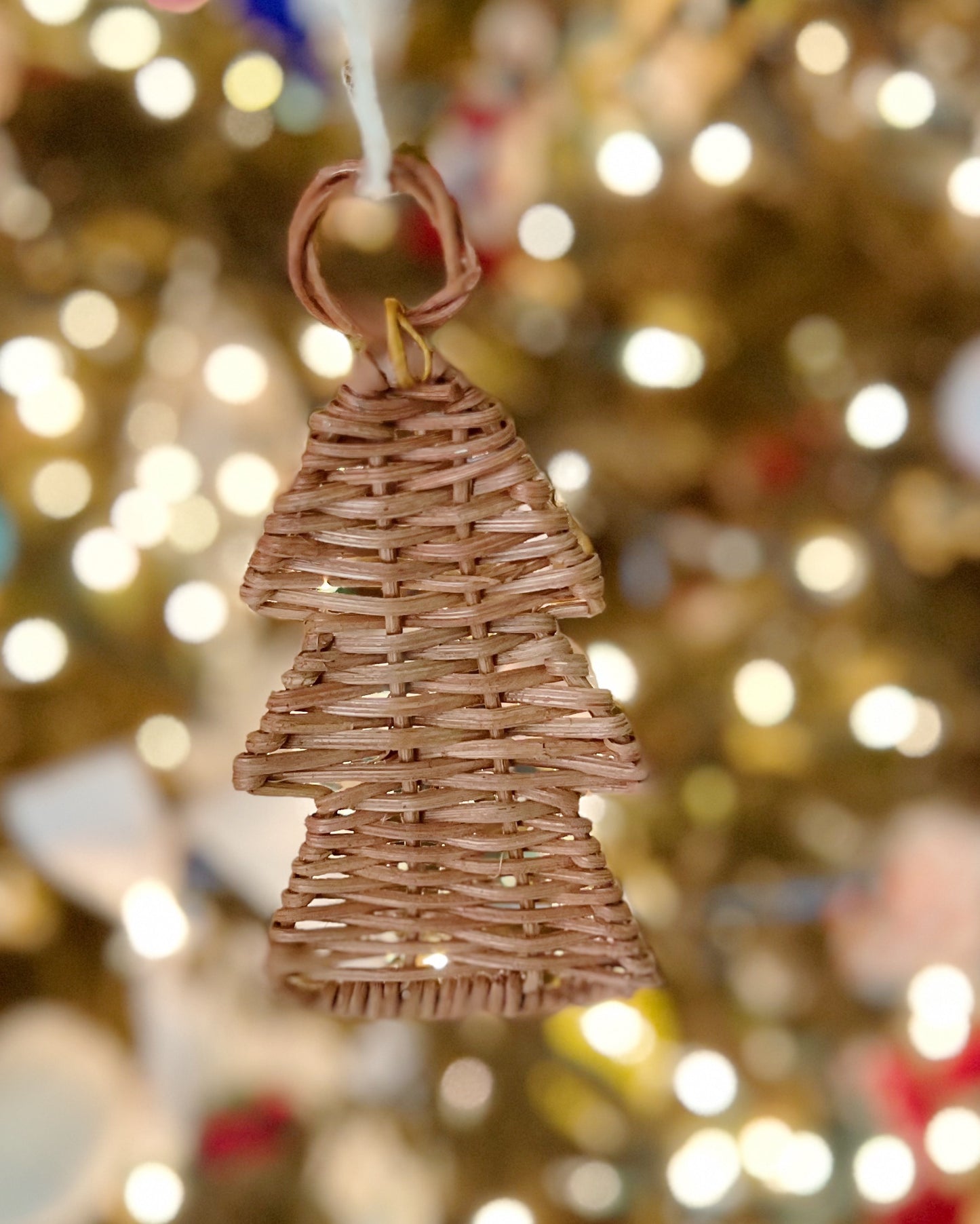 Rattan Christmas Tree Ornament