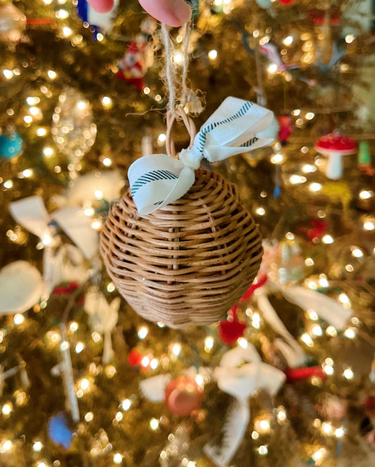 Rattan Bauble Ornament